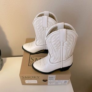 White toddler girl boots
